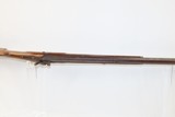 Antique JAMES BOWN & SON Marked Half-Stock Percussion American LONG RIFLEWith S.F. GORDON Marked Barrel & DOUBLE SET TRIGGERS - 14 of 21