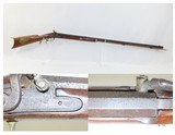 Antique JAMES BOWN & SON Marked Half-Stock Percussion American LONG RIFLEWith S.F. GORDON Marked Barrel & DOUBLE SET TRIGGERS - 1 of 21