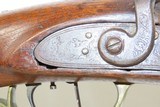 Antique JAMES BOWN & SON Marked Half-Stock Percussion American LONG RIFLEWith S.F. GORDON Marked Barrel & DOUBLE SET TRIGGERS - 7 of 21