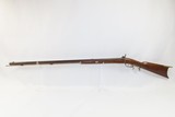 Antique JAMES BOWN & SON Marked Half-Stock Percussion American LONG RIFLEWith S.F. GORDON Marked Barrel & DOUBLE SET TRIGGERS - 16 of 21