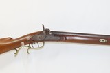 Antique JAMES BOWN & SON Marked Half-Stock Percussion American LONG RIFLEWith S.F. GORDON Marked Barrel & DOUBLE SET TRIGGERS - 4 of 21