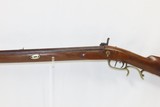 Antique JAMES BOWN & SON Marked Half-Stock Percussion American LONG RIFLEWith S.F. GORDON Marked Barrel & DOUBLE SET TRIGGERS - 18 of 21