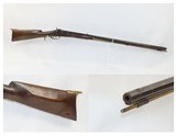 Antique Mid-1800s HALF STOCK .34 Caliber Percussion American LONG RIFLE
HOMESTEAD/HUNTING Rifle with DOUBLE SET TRIGGERS - 1 of 16