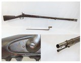 Antique SPRINGFIELD ARMORY Model 1842 Percussion .69 Cal. CIVIL WAR MUSKET1851 Dated Antebellum with Bayonet