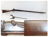 CIVIL WAR Antique WILLIAM MASON U.S. Contract M1861 .58 Cal. Rifle-MUSKET
With BAYONET, SCABBARD, & U.S. LEATHER FROG - 1 of 16