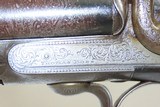 Antique THOMAS BOSS 12 Bore PINFIRE Double Barrel ROTARY UNDERLEVER Shotgun ENGRAVED Mid-1800s SIDE by SIDE Conversion Shotgun - 6 of 22