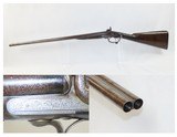Antique THOMAS BOSS 12 Bore PINFIRE Double Barrel ROTARY UNDERLEVER Shotgun ENGRAVED Mid-1800s SIDE by SIDE Conversion Shotgun - 1 of 22