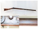 Antique W.K. STRONG Half-Stock .38 Caliber Percussion American LONG RIFLEWith “LEMAN/LANCASTER PA.” Marked Lock - 1 of 19