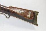 Antique M.B. BALL Marked Half Stock BACK ACTION Percussion Long Rifle
Mid-1800s HOMESTEAD/HUNTING Rifle - 15 of 19