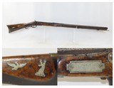 Antique M.B. BALL Marked Half Stock BACK ACTION Percussion Long Rifle
Mid-1800s HOMESTEAD/HUNTING Rifle