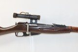 WORLD WAR II Soviet TULA ARSENAL Model 91/30 Mosin-Nagant SNIPER Rifle C&RSoviet Russia SNIPER RIFLE w/1943 Dated Scope - 4 of 22