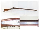 antique n.b. tyler half stock .36 caliber percussion american long rifleohio hunting/homestead long rifle