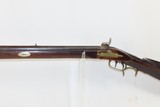 Antique MID-19th CENTURY Half-Stock .34 Cal. Percussion American LONG RIFLE Kentucky Style Long Rifle w/ R. ASHMORE & SON Lock - 15 of 16