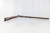 Antique MID-19th CENTURY Half-Stock .34 Cal. Percussion American LONG RIFLE Kentucky Style Long Rifle w/ R. ASHMORE & SON Lock - 2 of 16