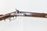 Antique MID-19th CENTURY Half-Stock .34 Cal. Percussion American LONG RIFLE Kentucky Style Long Rifle w/ R. ASHMORE & SON Lock - 4 of 16