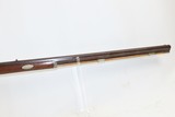 Antique MID-19th CENTURY Half-Stock .34 Cal. Percussion American LONG RIFLE Kentucky Style Long Rifle w/ R. ASHMORE & SON Lock - 5 of 16