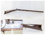 Antique MID-19th CENTURY Half-Stock .34 Cal. Percussion American LONG RIFLE Kentucky Style Long Rifle w/ R. ASHMORE & SON Lock - 1 of 16