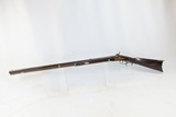 Antique MID-19th CENTURY Half-Stock .34 Cal. Percussion American LONG RIFLE Kentucky Style Long Rifle w/ R. ASHMORE & SON Lock - 13 of 16