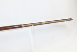 Antique MID-19th CENTURY Half-Stock .34 Cal. Percussion American LONG RIFLE Kentucky Style Long Rifle w/ R. ASHMORE & SON Lock - 9 of 16
