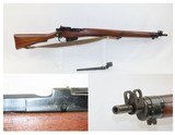1944 Dated WORLD WAR II Era FAZAKERLEY Enfield No. 4 Mk1 C&R MILITARY RiflePrimary INFANTRY Weapon w/BAYONET, SHEATH, &SLING - 1 of 20