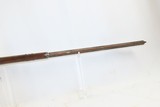 Antique MID-19th CENTURY Half-Stock .41 Cal. Percussion American LONG RIFLE Kentucky Style HUNTING/HOMESTEAD Long Rifle - 9 of 18