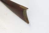 Antique MID-19th CENTURY Half-Stock .41 Cal. Percussion American LONG RIFLE Kentucky Style HUNTING/HOMESTEAD Long Rifle - 18 of 18