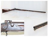ENGRAVED Antique Mid-1800s Half-Stock .65 Caliber Percussion FOWLING PIECEKentucky Style HUNTING/HOMESTEAD Shotgun - 1 of 17