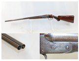 c1895 Antique PARKER BROTHERS Double Barrel PH Grade 1 Hammerless Shotgun12 Gauge Damascus Two Trigger