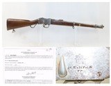 KABHUL ARSENAL Antique MARTINI-HENRY.577/450 Caliber FALLING BLOCK CarbineBritish Imperial Legacy Rifle w/BRING BACK Paper