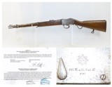KABHUL ARSENAL Antique MARTINI-HENRY.577/450 Caliber FALLING BLOCK CarbineBritish Imperial Legacy Rifle w/BRING BACK Paper