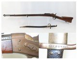 Antique DANISH MODEL Remington Rolling Block Model 1867/96 MILITARY RifleMade in COPENHAGEN & Dated 1884 with BAYONET - 1 of 23