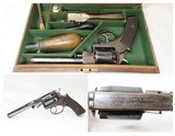 CASED, ENGRAVED Antique DEANE, ADAMS & DEANE .44 Caliber REVOLVER c1850s
Fine Early Double Action Sidearm - 1 of 25