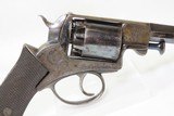 CASED, ENGRAVED Antique DEANE, ADAMS & DEANE .44 Caliber REVOLVER c1850s
Fine Early Double Action Sidearm - 22 of 25