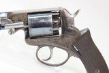 CASED, ENGRAVED Antique DEANE, ADAMS & DEANE .44 Caliber REVOLVER c1850s
Fine Early Double Action Sidearm - 10 of 25