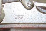 SCARCE 1st CONTRACT Civil War Antique EARLY WHITNEY Model 1861 Rifle-MUSKET Connecticut Made with U.S. SOCKET BAYONET - 6 of 17