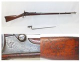 Antique U.S. SPRINGFIELD Model 1866 .50-70 GOVT ALLIN Conversion TRAPDOORINDIAN WARS Rifle with SOCKET BAYONET - 1 of 21