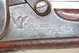 Antique U.S. SPRINGFIELD Model 1866 .50-70 GOVT ALLIN Conversion TRAPDOORINDIAN WARS Rifle with SOCKET BAYONET - 6 of 21