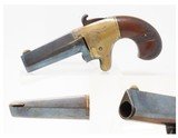 SCARCE Antique NATIONAL ARMS CO. .41 Caliber Rimfire SPUR TRIGGER Deringer
Nicely ENGRAVED BRASS FRAME Pre-Colt Pistol - 1 of 17