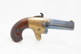 SCARCE Antique NATIONAL ARMS CO. .41 Caliber Rimfire SPUR TRIGGER Deringer
Nicely ENGRAVED BRASS FRAME Pre-Colt Pistol - 14 of 17