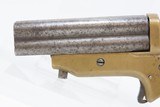 Antique CIVIL WAR Era C. SHARPS Model 2 .30 Cal. Rimfire PEPPERBOX Revolver 4 Shot WILD WEST Self Defense Pocket Gun - 5 of 19