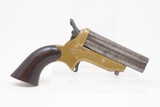Antique CIVIL WAR Era C. SHARPS Model 2 .30 Cal. Rimfire PEPPERBOX Revolver 4 Shot WILD WEST Self Defense Pocket Gun - 16 of 19