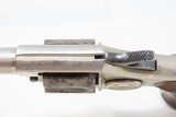 LONDON RETAILER Marked Antique COLT “NEW LINE” .22 RF ETCHED PANEL Revolver Nickel Plated SELF DEFENSE Hideout Revolver - 8 of 17