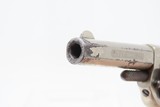 LONDON RETAILER Marked Antique COLT “NEW LINE” .22 RF ETCHED PANEL Revolver Nickel Plated SELF DEFENSE Hideout Revolver - 10 of 17
