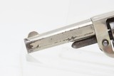LONDON RETAILER Marked Antique COLT “NEW LINE” .22 RF ETCHED PANEL Revolver Nickel Plated SELF DEFENSE Hideout Revolver - 5 of 17