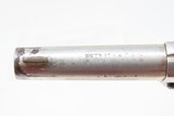 LONDON RETAILER Marked Antique COLT “NEW LINE” .22 RF ETCHED PANEL Revolver Nickel Plated SELF DEFENSE Hideout Revolver - 9 of 17
