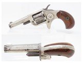 LONDON RETAILER Marked Antique COLT “NEW LINE” .22 RF ETCHED PANEL Revolver Nickel Plated SELF DEFENSE Hideout Revolver - 1 of 17