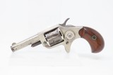 LONDON RETAILER Marked Antique COLT “NEW LINE” .22 RF ETCHED PANEL Revolver Nickel Plated SELF DEFENSE Hideout Revolver - 2 of 17