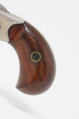 LONDON RETAILER Marked Antique COLT “NEW LINE” .22 RF ETCHED PANEL Revolver Nickel Plated SELF DEFENSE Hideout Revolver - 3 of 17