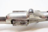 LONDON RETAILER Marked Antique COLT “NEW LINE” .22 RF ETCHED PANEL Revolver Nickel Plated SELF DEFENSE Hideout Revolver - 12 of 17