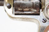 LONDON RETAILER Marked Antique COLT “NEW LINE” .22 RF ETCHED PANEL Revolver Nickel Plated SELF DEFENSE Hideout Revolver - 7 of 18